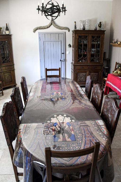 Posezení v ubytování Le Manoir de Menglieu