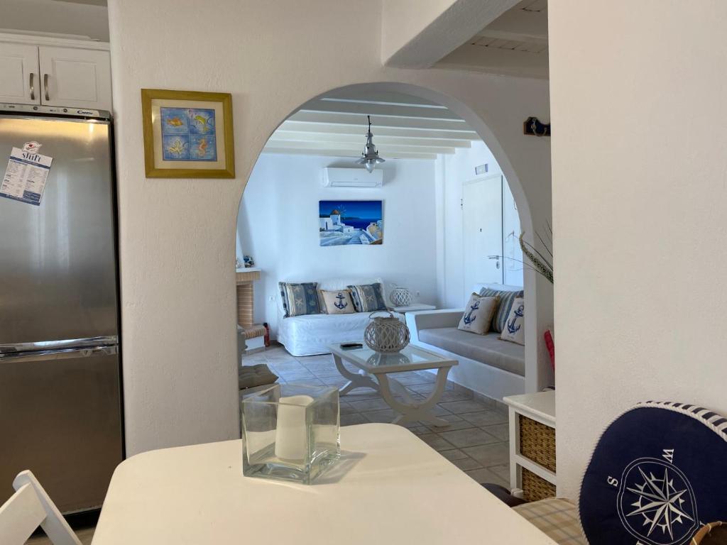 A seating area at Rineia Complex by Live&Travel