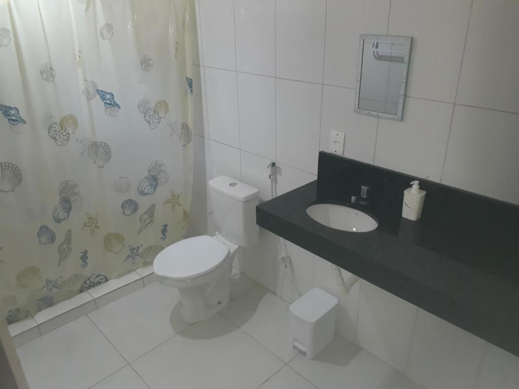 Koupelna v ubytování Casa 262