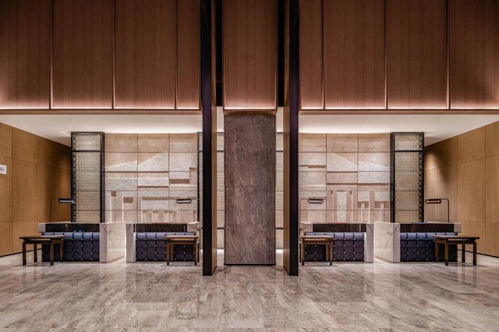 Posezení v ubytování Wuhan Marriott Hotel Wuchang