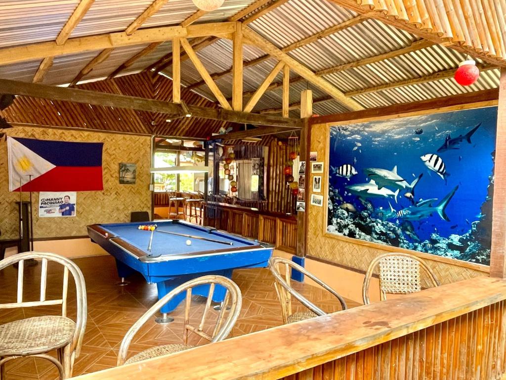 Biliár nebo kulečník v ubytování Blue Moon Guesthouse