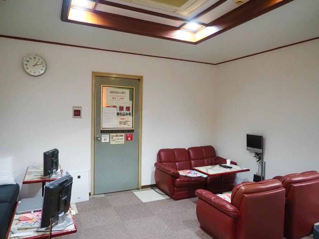 TV a/nebo společenská místnost v ubytování Capsule Hotel Block Room