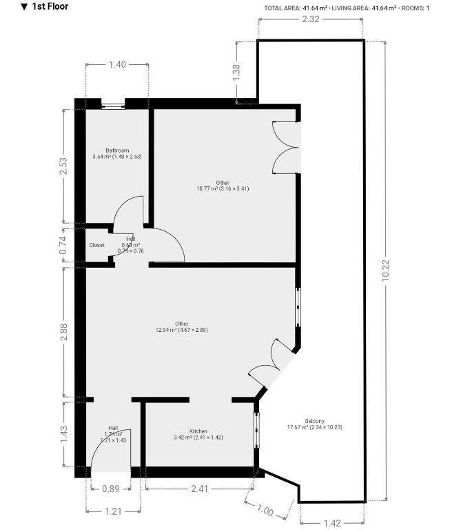 The floor plan of Hannalore - By Ligooria