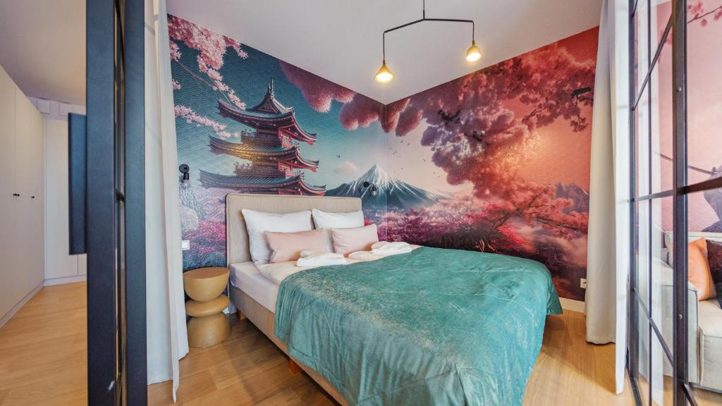 Llit o llits en una habitació de Aqua Samuraj C 107 - Polanki Aqua Holiday City