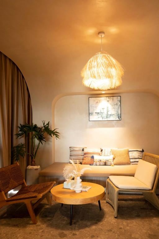 Posezení v ubytování Shenzhen Semporna Beach Sea View B & B - 深圳较场尾仙本那沙滩海景民宿