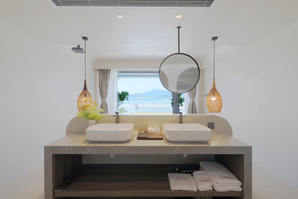 Koupelna v ubytování Shenzhen Semporna Beach Sea View B & B - 深圳较场尾仙本那沙滩海景民宿