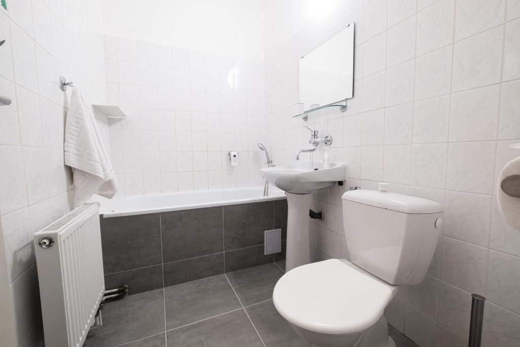 Koupelna v ubytování Zámecký Hotel ANTON FLORIAN
