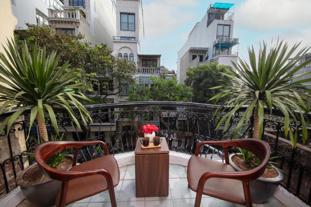 Balkón nebo terasa v ubytování La Lisa Hotel