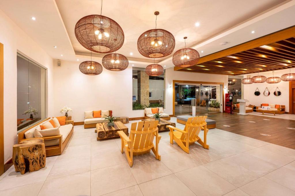 Posezení v ubytování Viva Tangerine by Wyndham, A Trademark All Inclusive