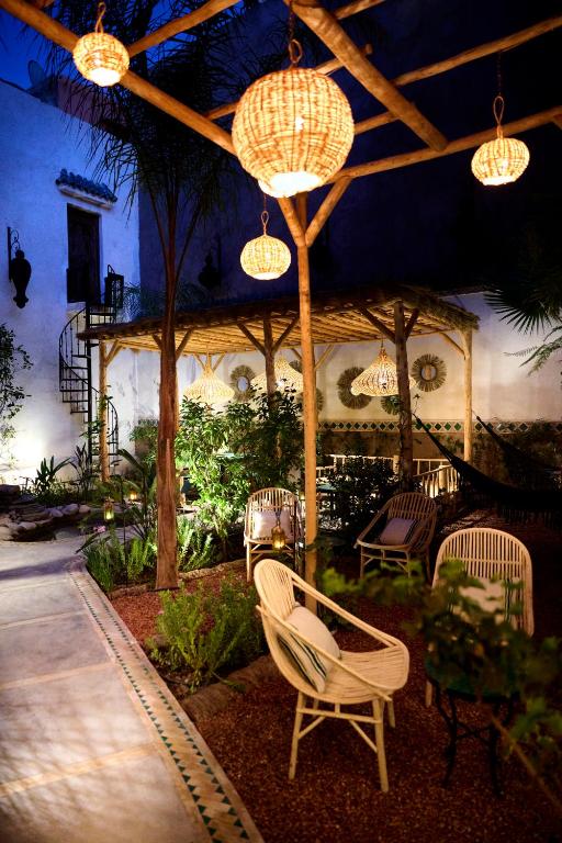 Zahrada ubytování Riad Dar Amanza en exclusivité avec 4 chambres au coeur de la médina
