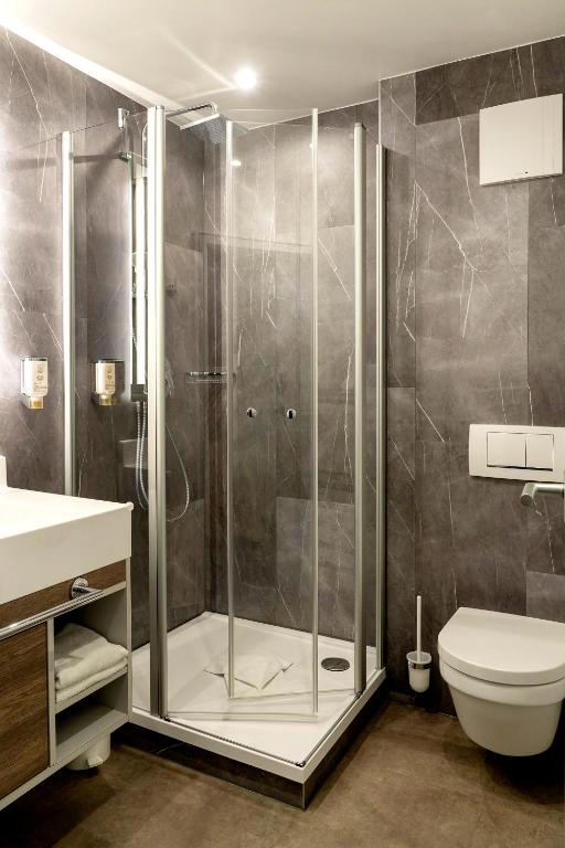 Koupelna v ubytování Hotel Schwanen