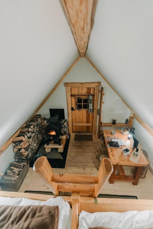 Postel nebo postele na pokoji v ubytování Altipik - Lodges Insolites