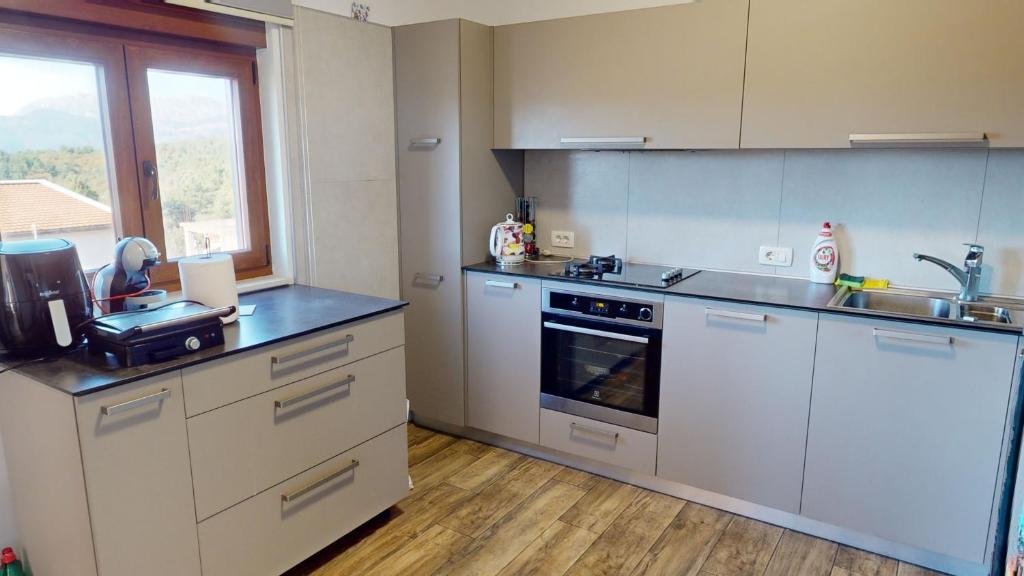 Kuchyň nebo kuchyňský kout v ubytování Sunny Villa in Kavac