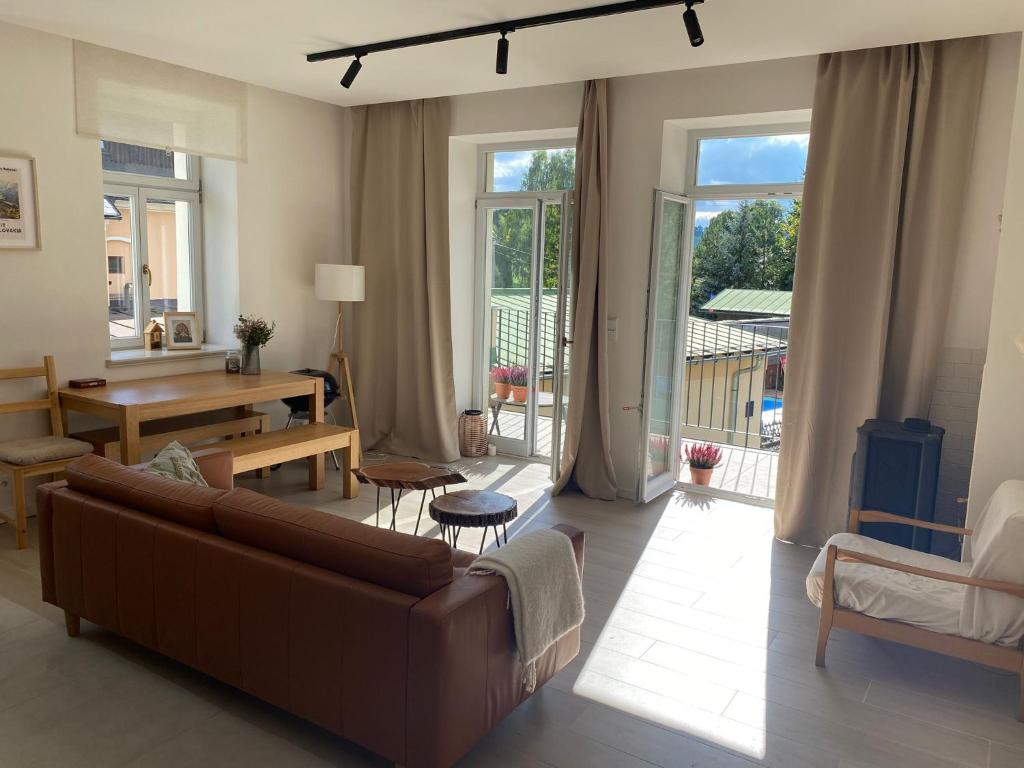Posezení v ubytování Apartmán u starého pivovaru