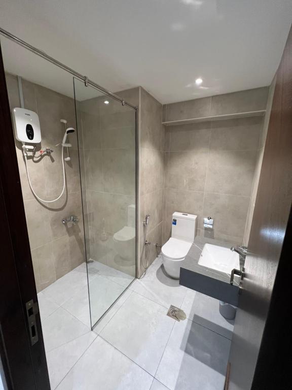 Koupelna v ubytování Touch Residence