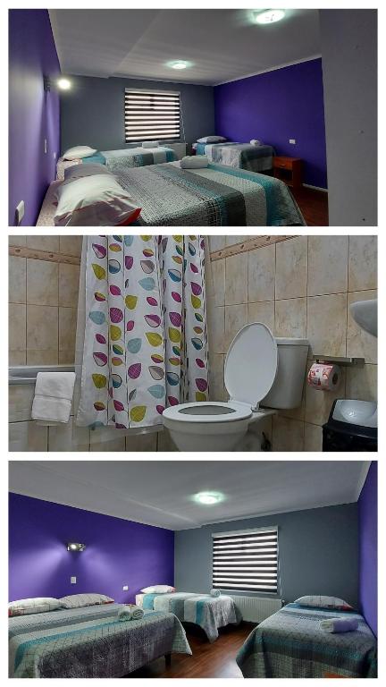Postel nebo postele na pokoji v ubytování Hostal La Base