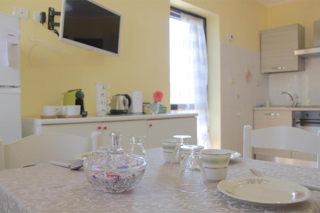 Kuchyň nebo kuchyňský kout v ubytování Sunrise Inn & Spa