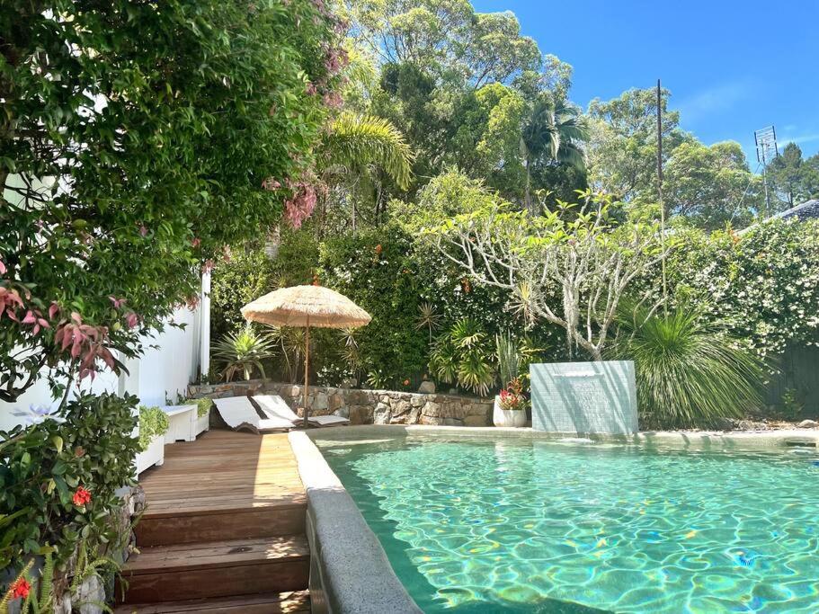 Bazén v ubytování LUXE Tropical oasis, magnesium pool, 4bed nebo v jeho okolí