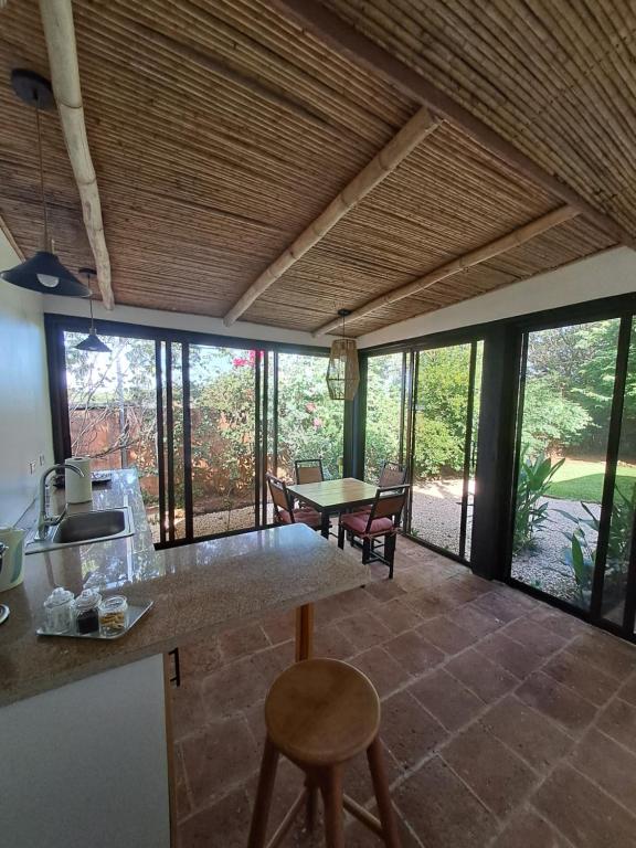 Balkón nebo terasa v ubytování Casa Mapache