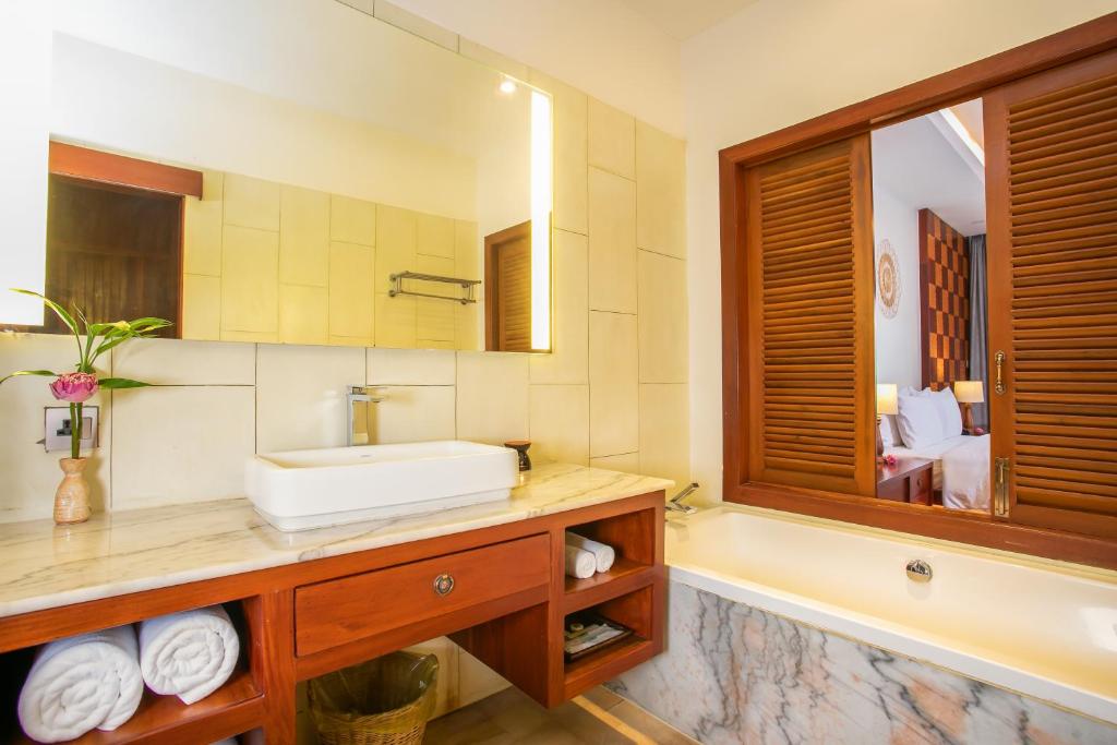Koupelna v ubytování Mera Residence
