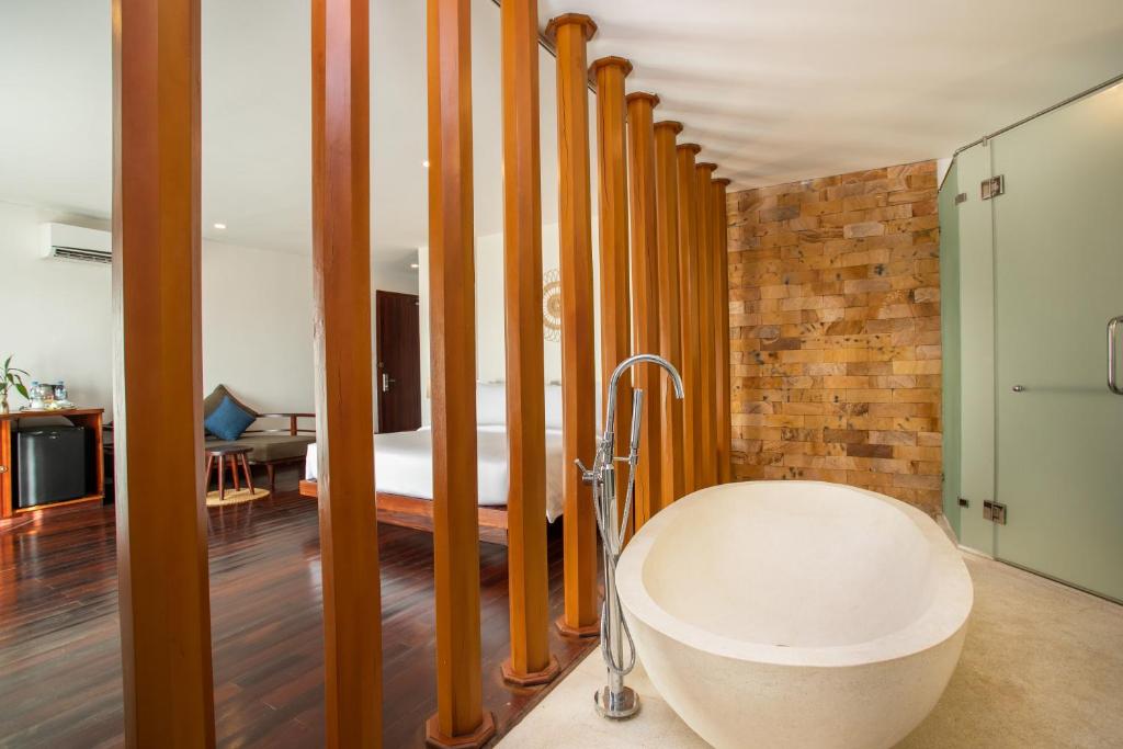 Koupelna v ubytování Mera Residence