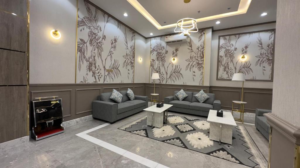 Posezení v ubytování فندق قمم بارك Qimam Park Hotel 6