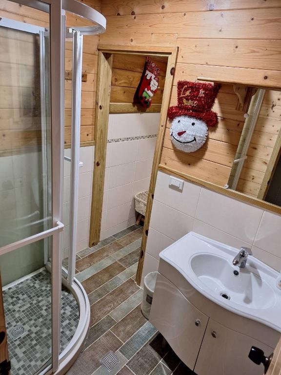 Koupelna v ubytování Wen Qiao Villa