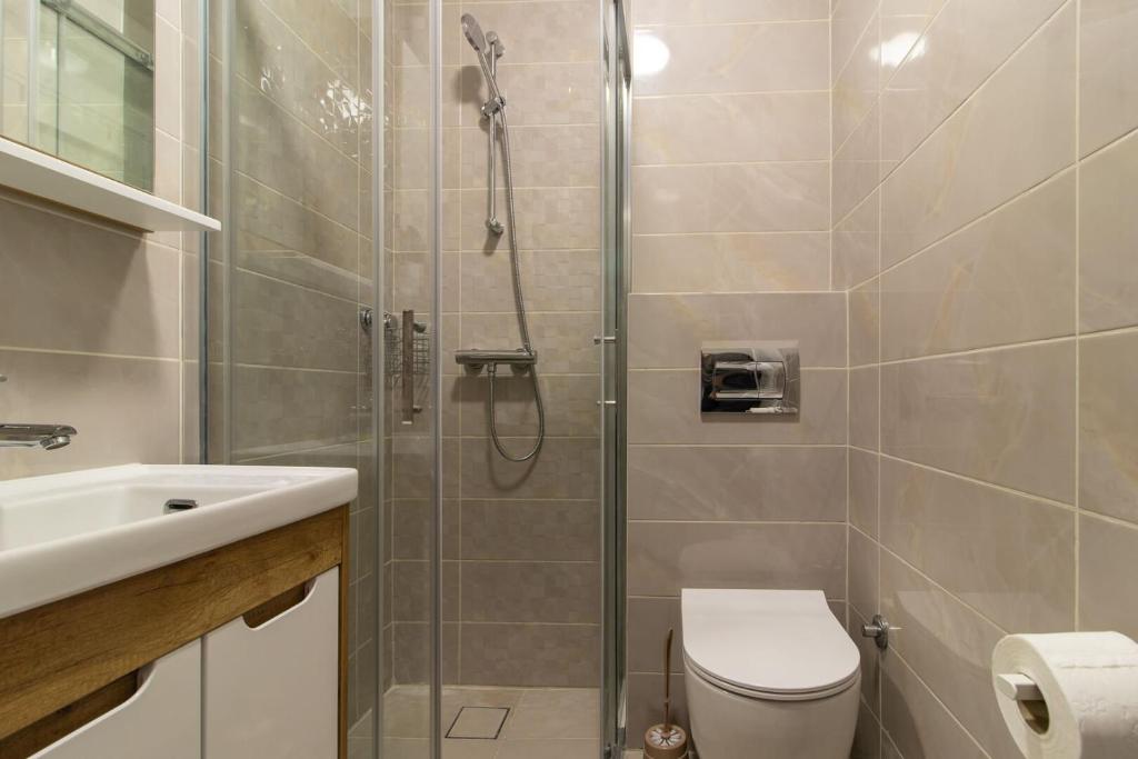 Koupelna v ubytování Apartman Diva 5 Divčibare