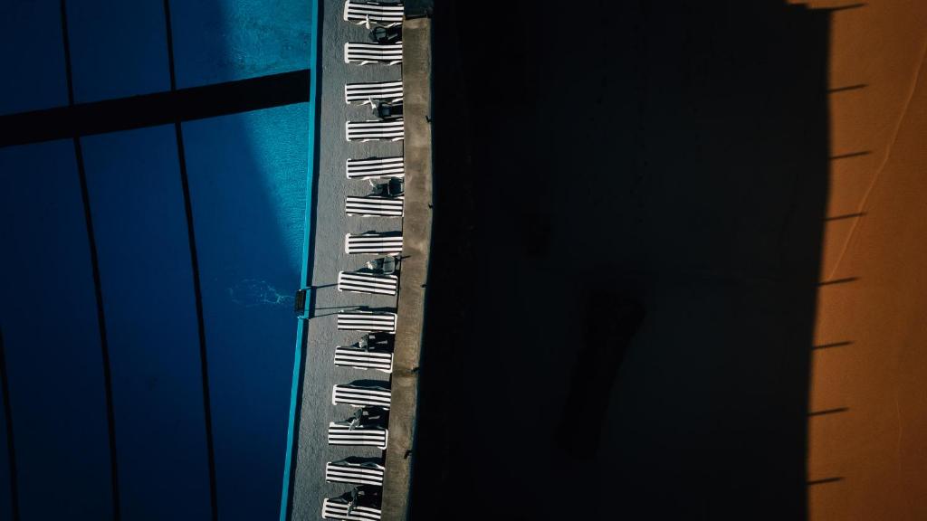 a close up of a ruler next to a building at Arribas Sintra Hotel in Sintra