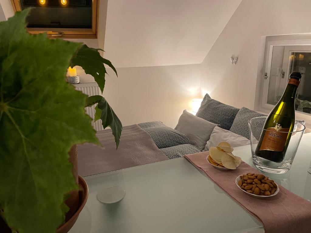 Nápoje v ubytování Apartment Varnsdorf Nr.1
