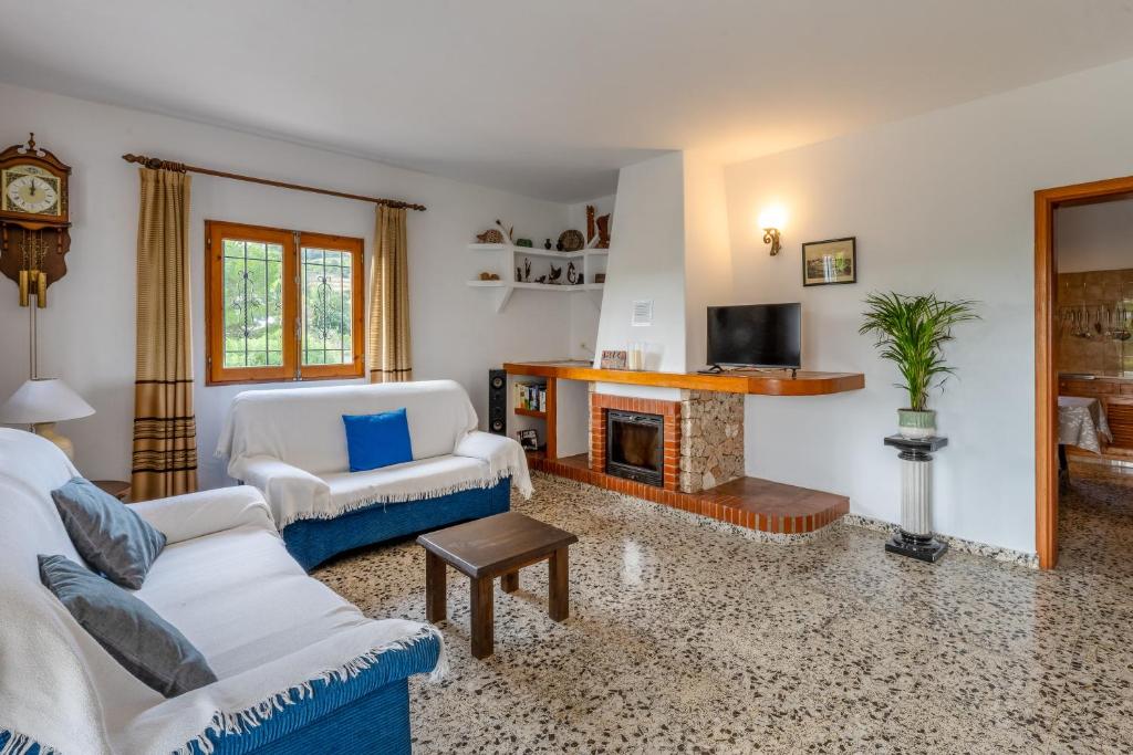 Posezení v ubytování Villa Can Portmany