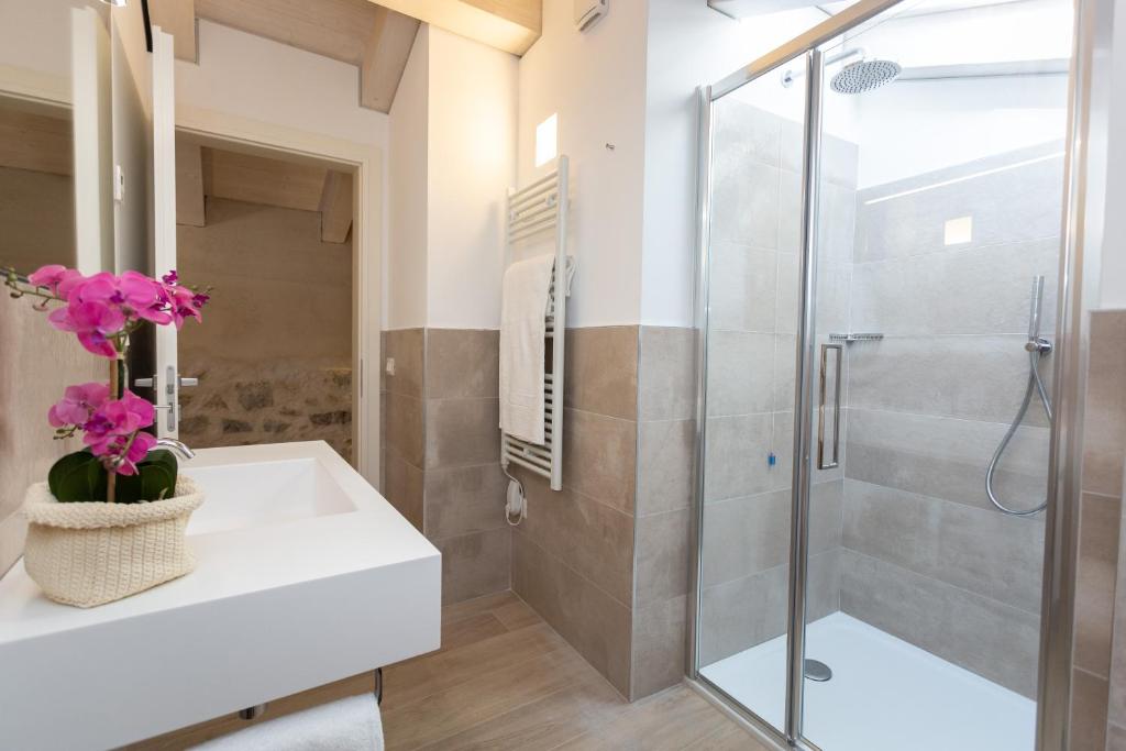 Koupelna v ubytování Casa Massaro Todeschini