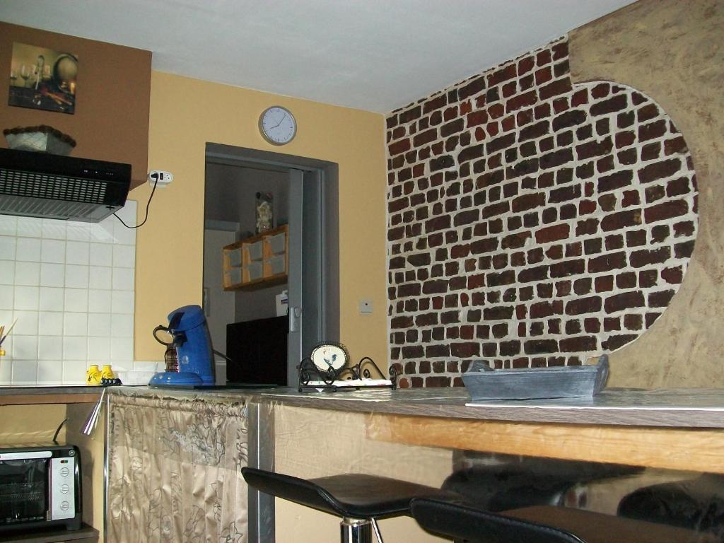 Kuchyň nebo kuchyňský kout v ubytování Boskanthuisje