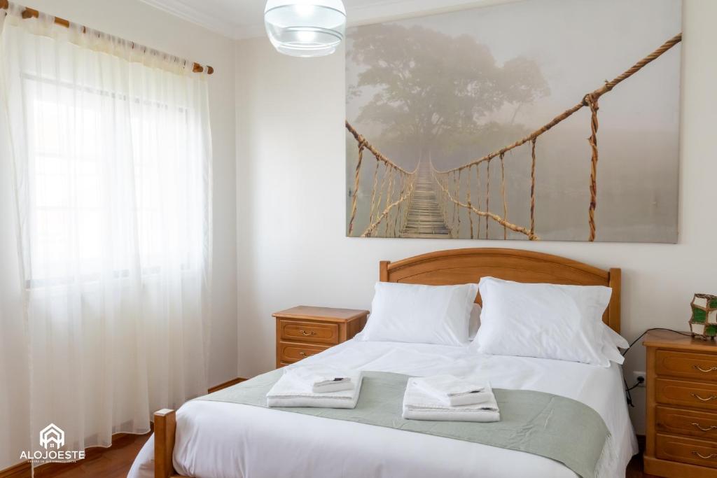 En eller flere senge i et værelse på Santa Beach Villa - 3 bedrooms & BBQ