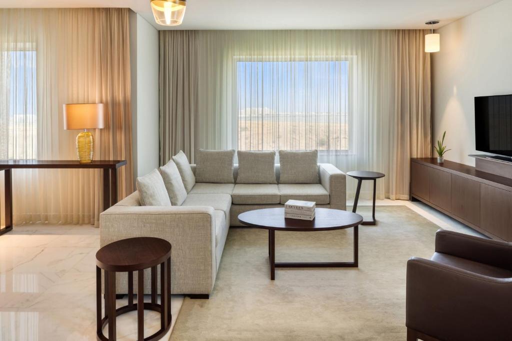 Posezení v ubytování JW Marriott Hotel Muscat