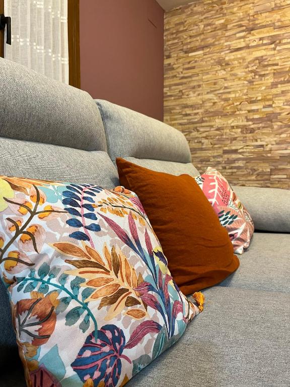 A seating area at Apartamentos La Flor