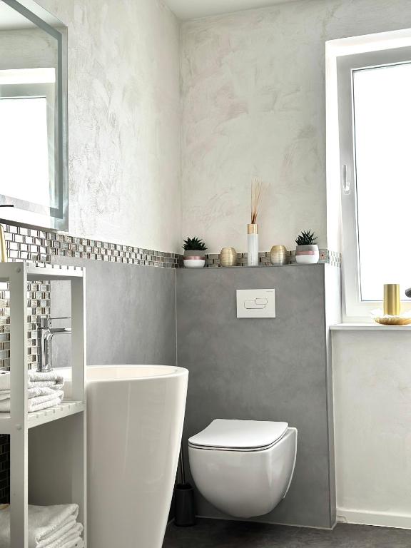 Koupelna v ubytování Ferienwohnung Appartamento Da Vinci