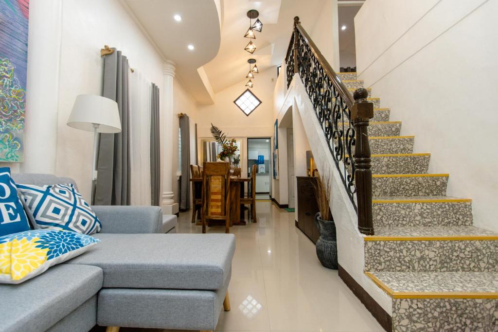 Posezení v ubytování Whitehaus BnB