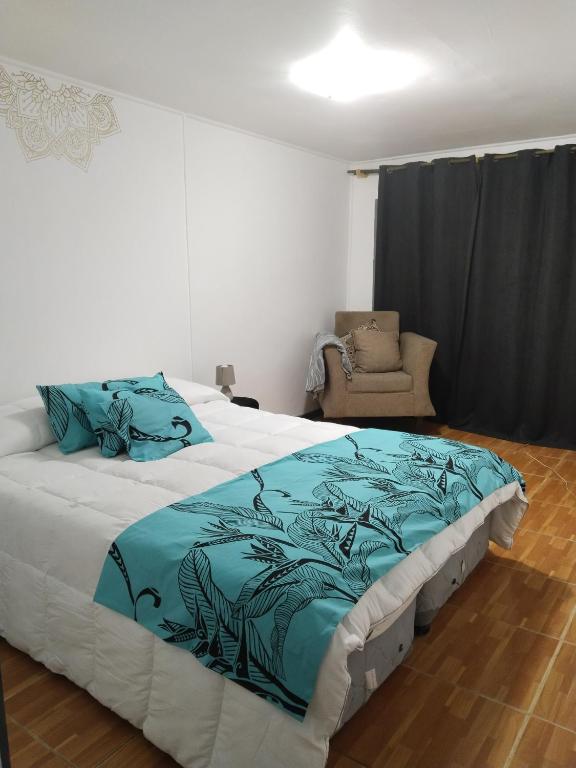 Postel nebo postele na pokoji v ubytování Hotel Hanau'eepe