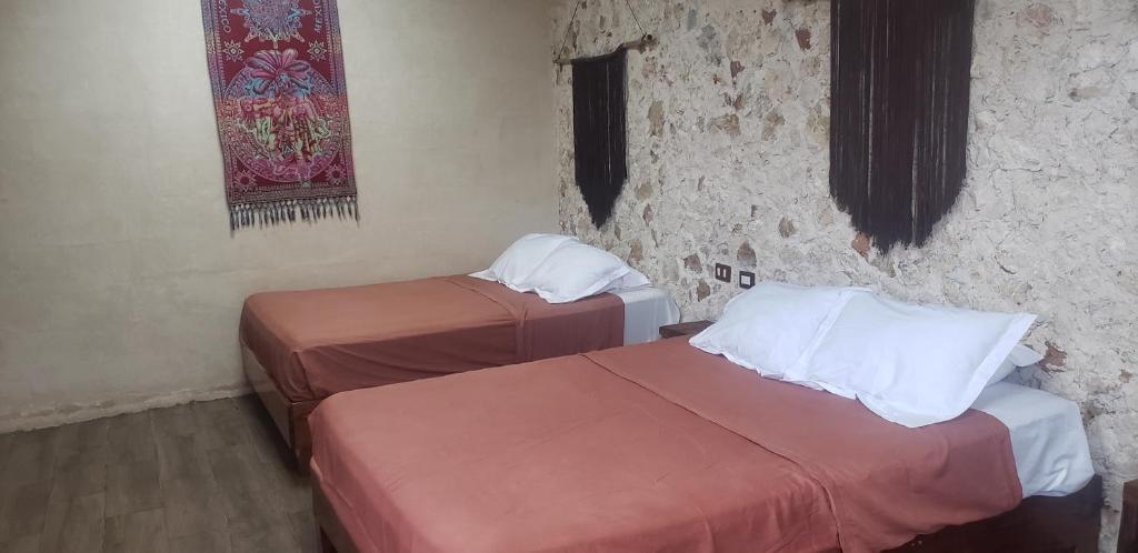 Postel nebo postele na pokoji v ubytování Casa los Jarochos