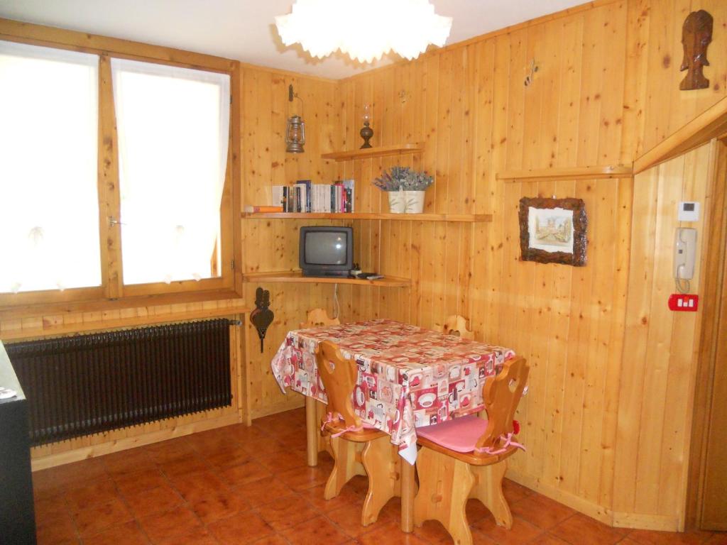 TV a/nebo společenská místnost v ubytování Casa Chigi