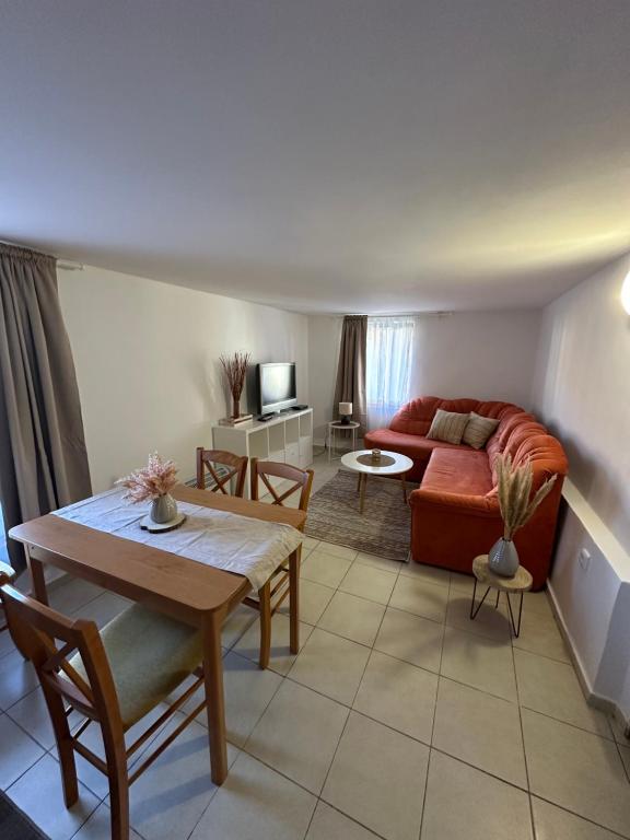 Posezení v ubytování Apartment Dehtáře