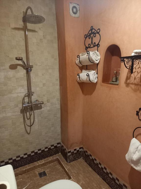 Koupelna v ubytování Riad Zayane Atlas