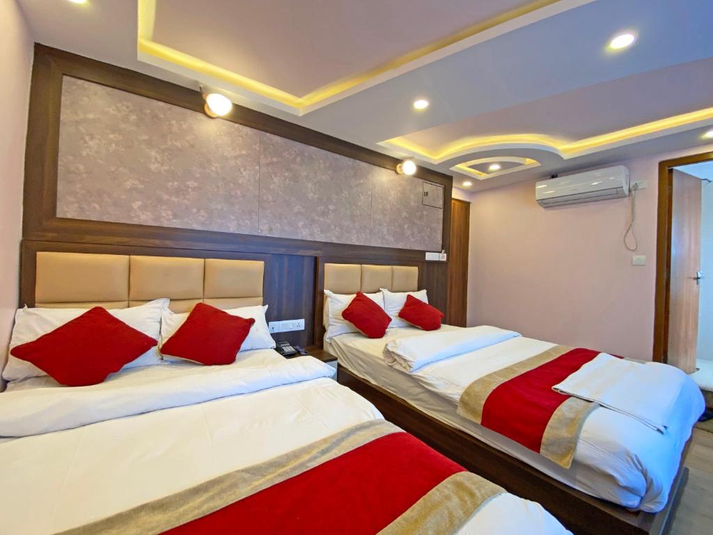 Postel nebo postele na pokoji v ubytování Hotel White Rabbit