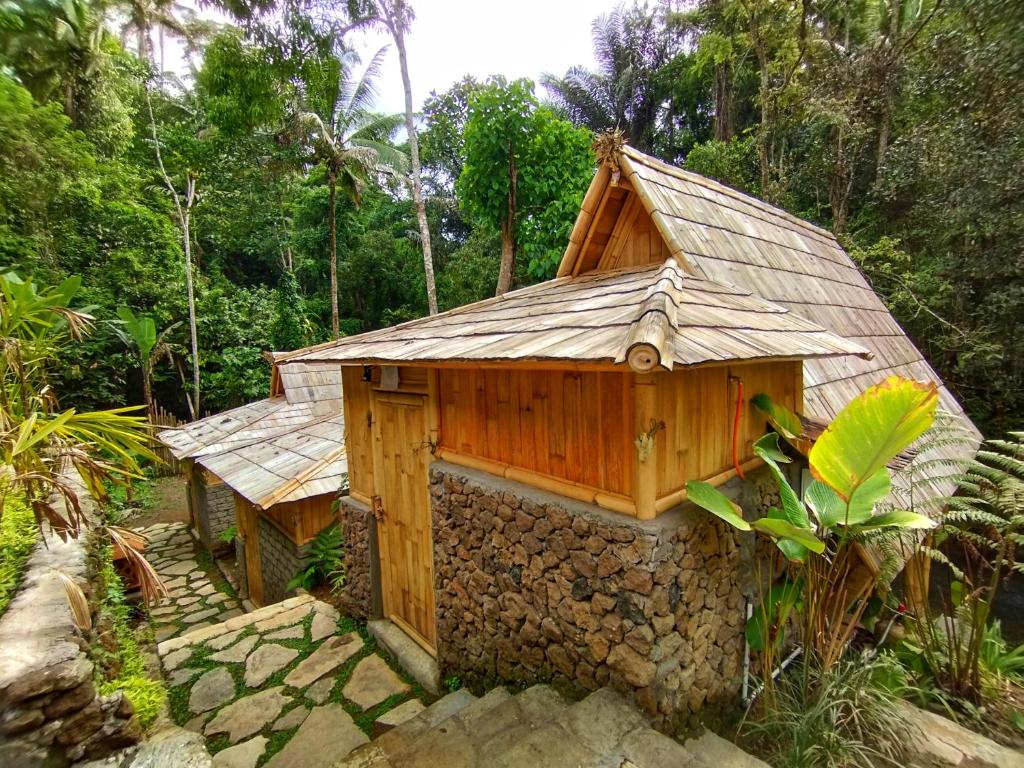 Zahrada ubytování Aksha Riverside Ubud