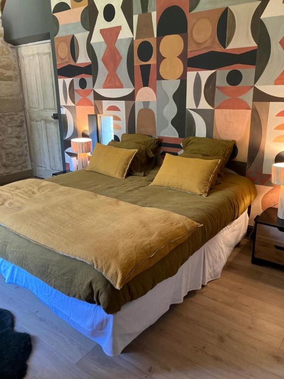 Postel nebo postele na pokoji v ubytování Manoir des Sources