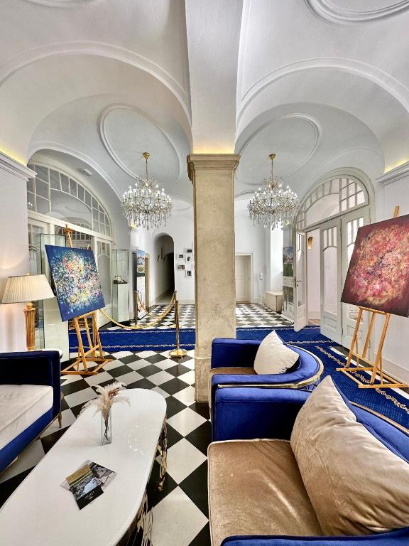 Posezení v ubytování Art Hotel Kaštieľ