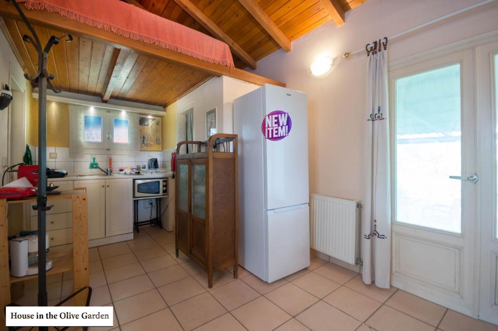 Kuchyň nebo kuchyňský kout v ubytování House in the Olive Garden