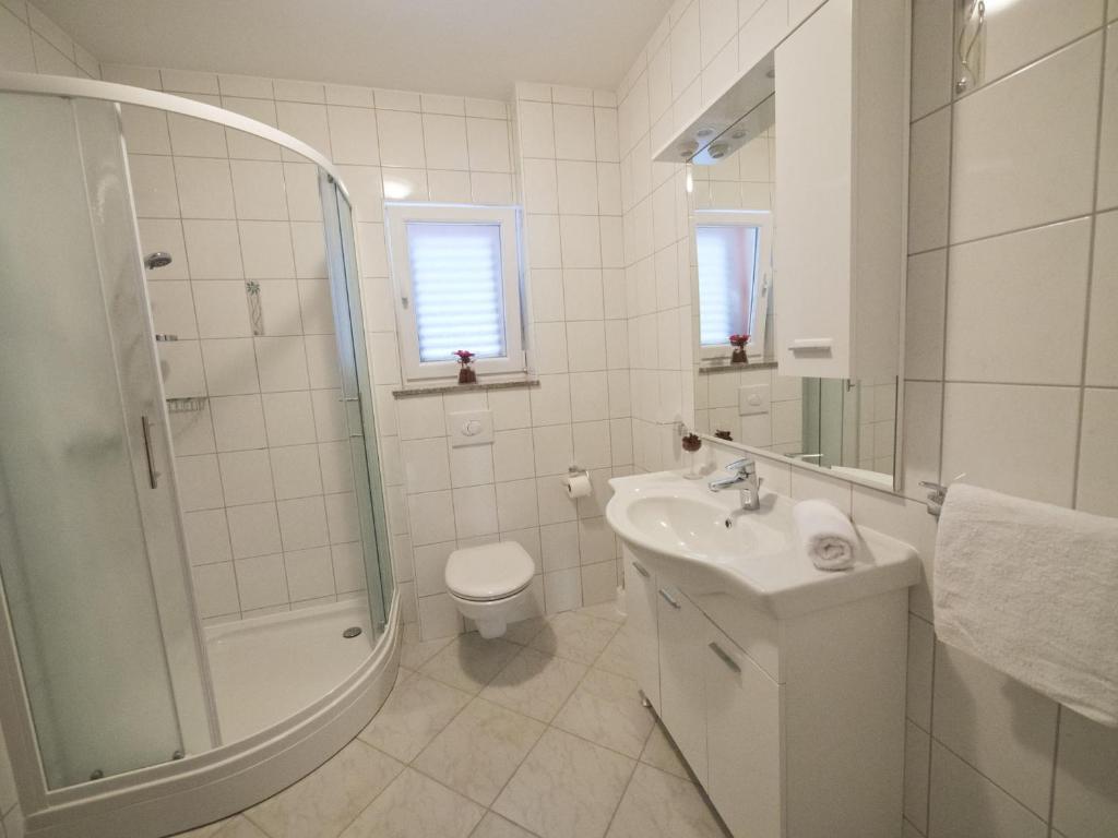 Koupelna v ubytování Apartment Bamba