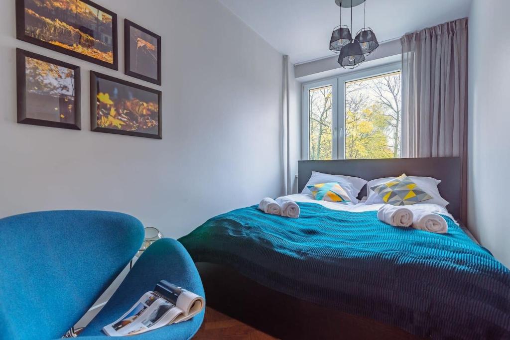 Posteľ alebo postele v izbe v ubytovaní Bruna 2 - Charming Apartment by Noclegi Renters